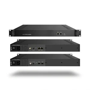 16-channel QAM modulator CMS3316 Vista frontal y trasera