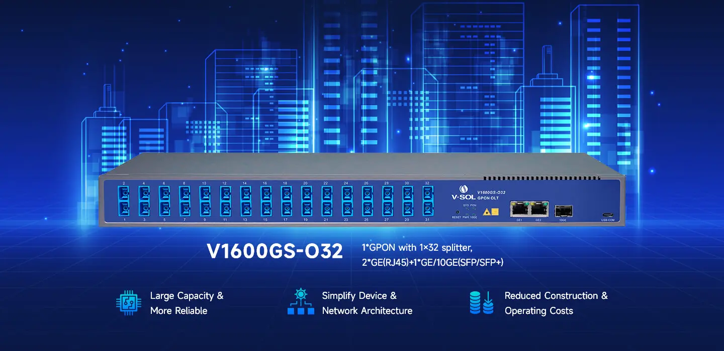 OLT GPON de un puerto con ODN integrada (1×32)